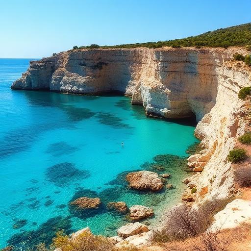 Crique turquoise sur la riviera albanaise